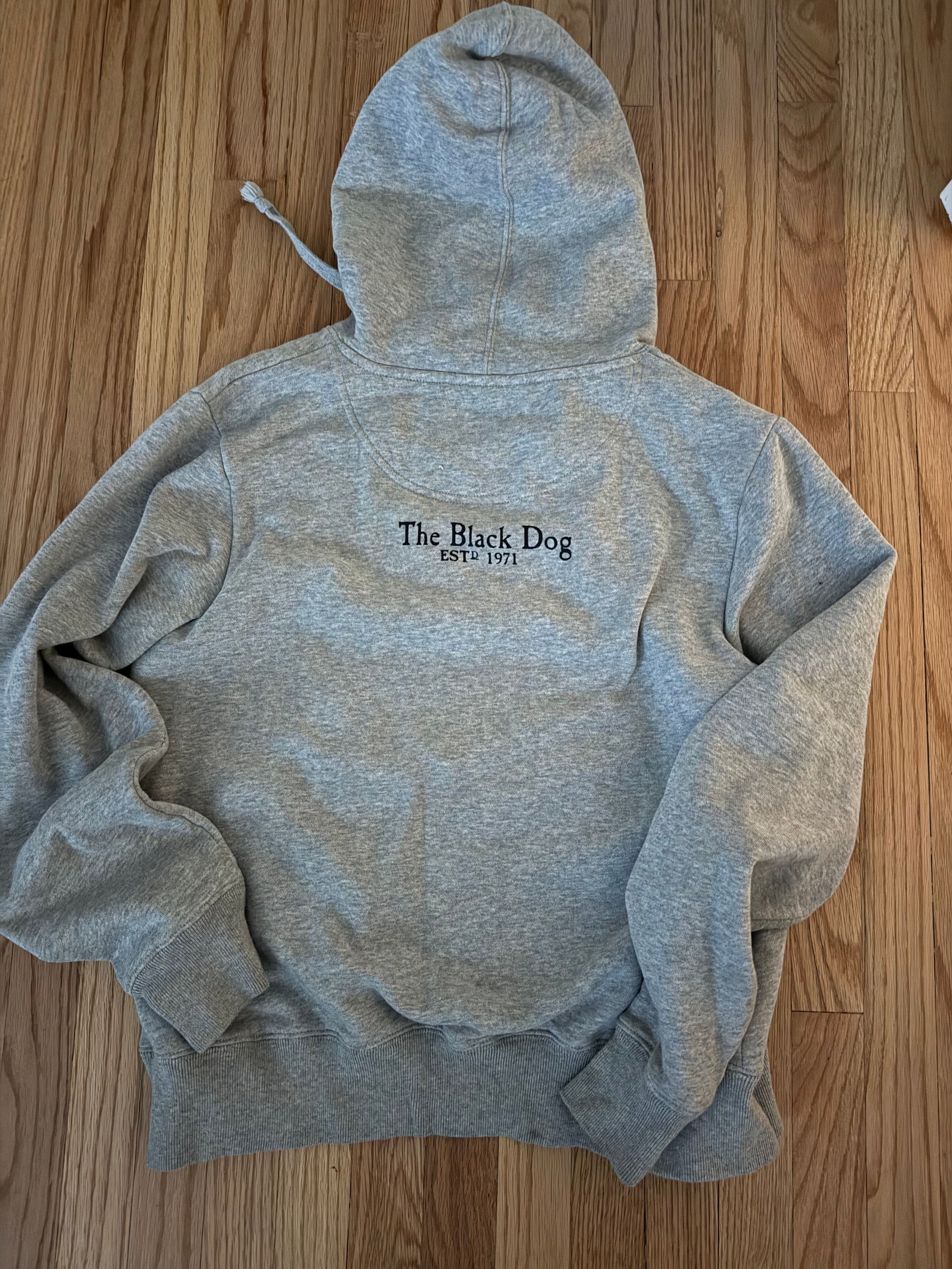 The Black Dog Legacy Collection Medium Gray Hoodie - Image 5