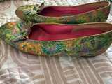 Oomphies Vintage Metallic Brocade Ballet Flats - Image 4