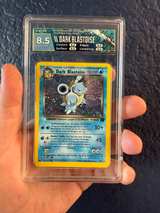 Pokémon Team Rocket Holo Dark Blastoise #3/82 HGA 8.5 W/ BEAUTIFUL SWIRL 🌀 - Image 4