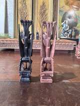 Vintage Hand-Carved Wooden Tribal Chess Set - Image 6