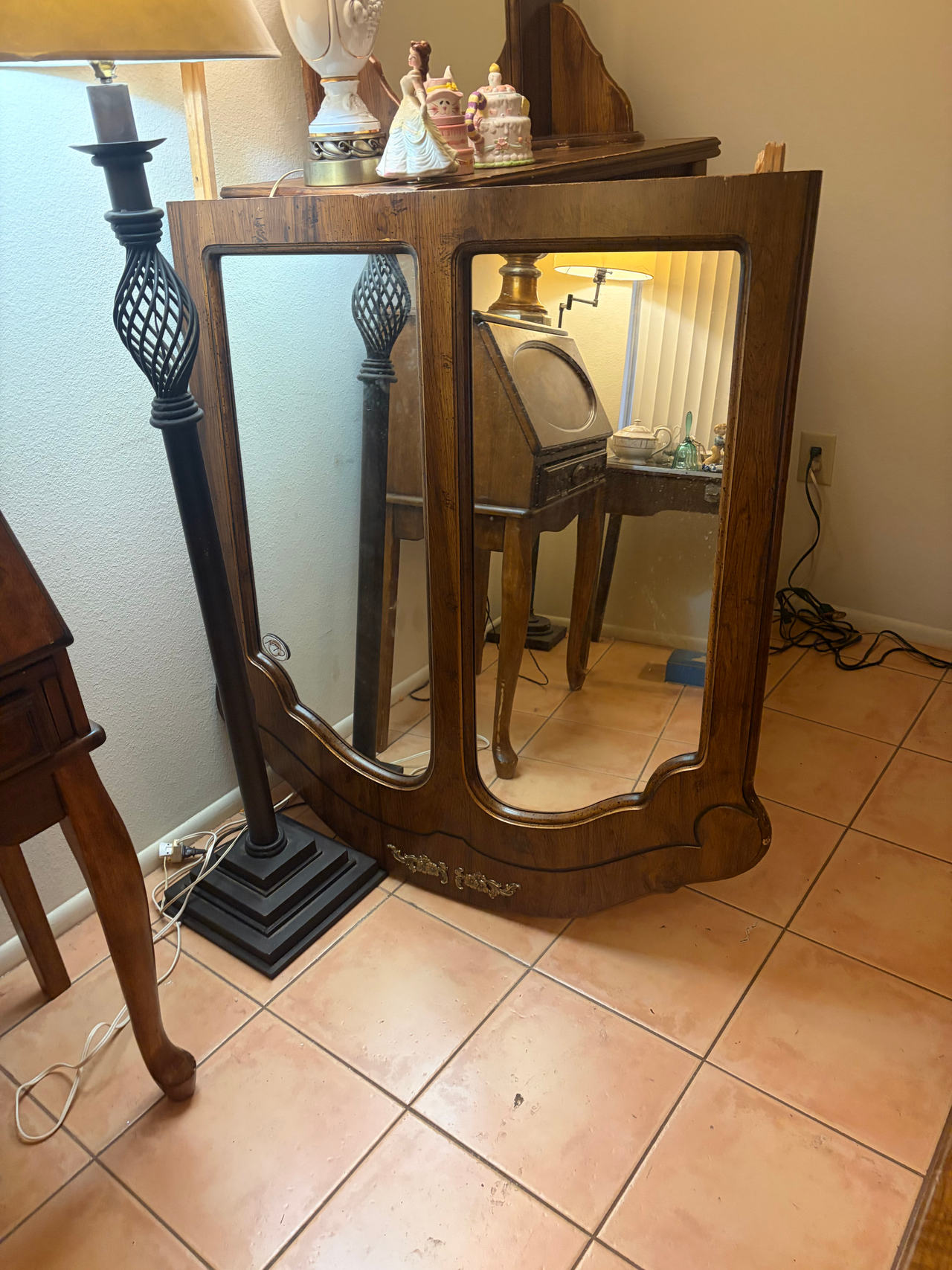 Vintage Armoire Mirror-ONLY