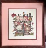 M.J. Hummel Framed Cross Stitch Art - Image 2
