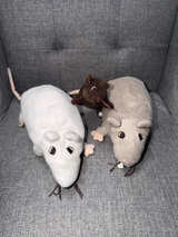 IKEA Gosig Råtta Plush Rats Mouse lot of 3 - Image 1