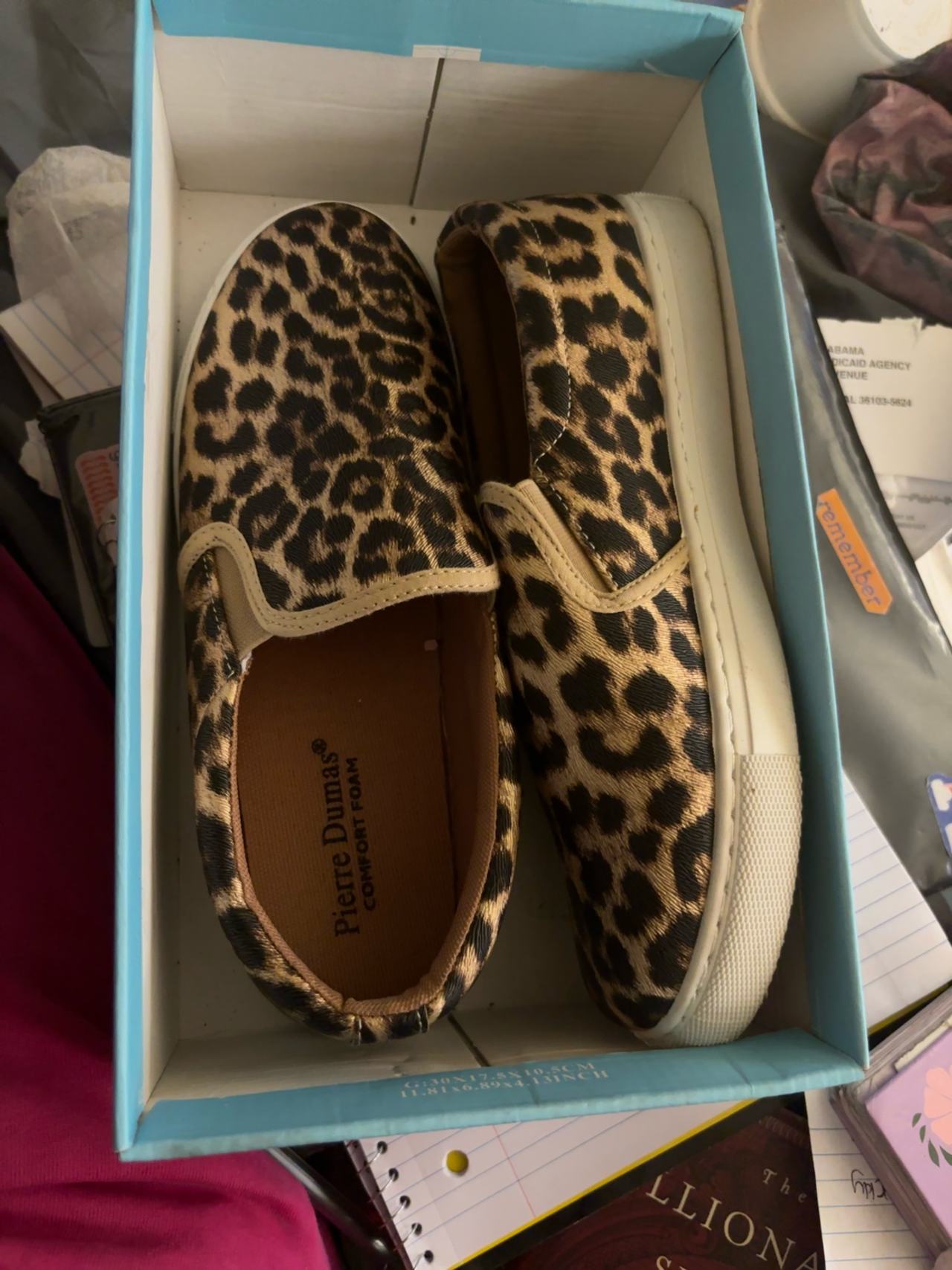 Pierre Dumas Traveler Slip On Leopard Print