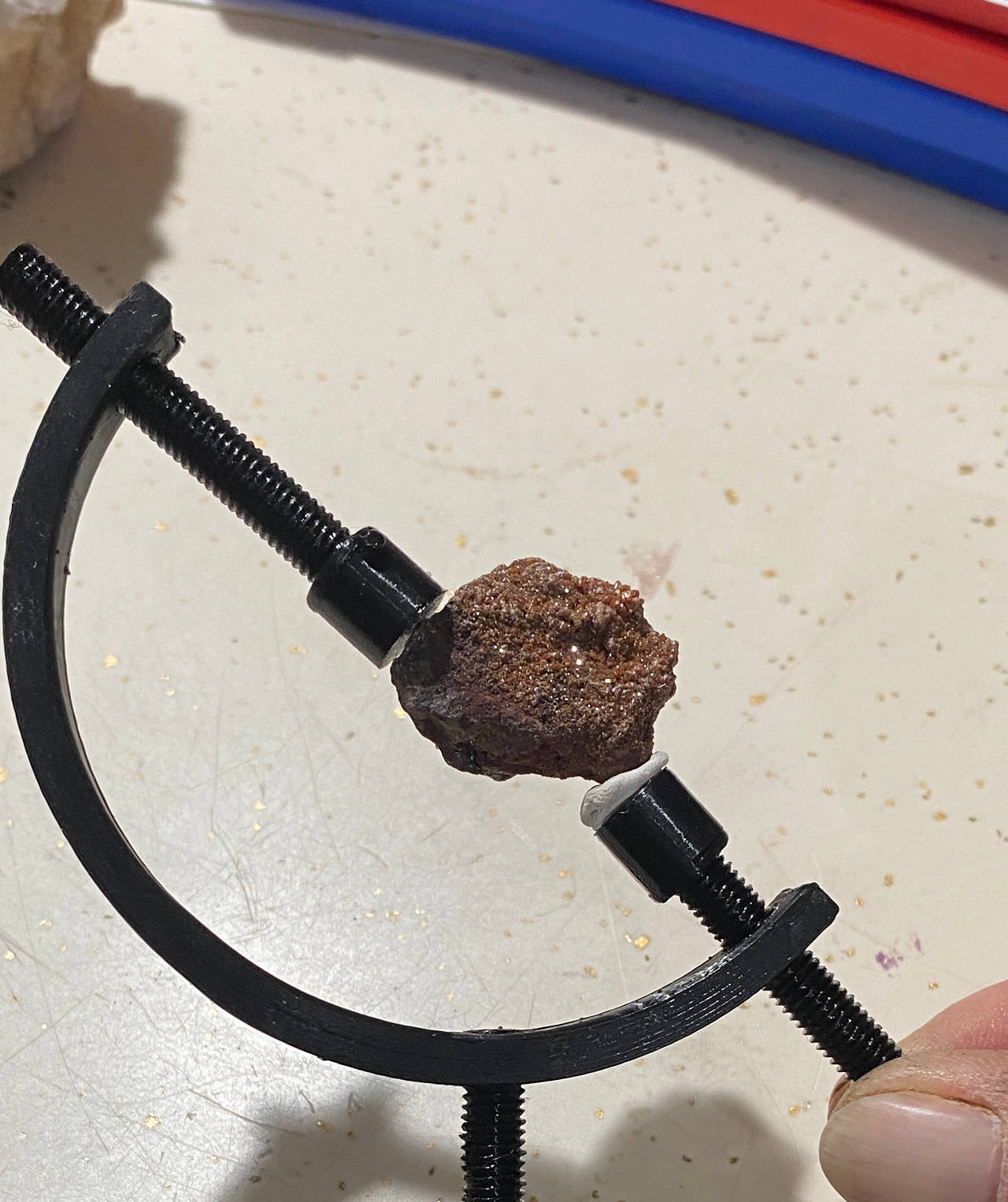 Caliper Mineral Display Stand