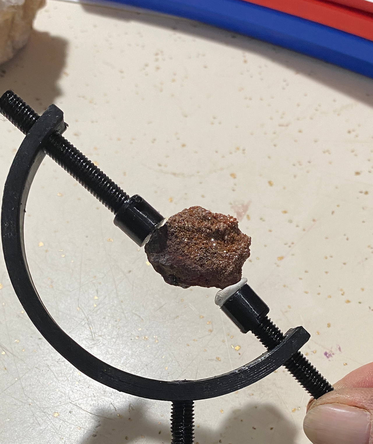 Caliper Mineral Display Stand