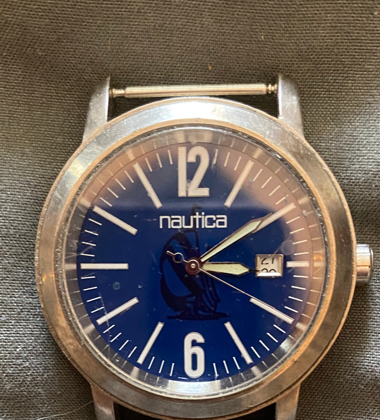 Nautica Blue Dial Stainless Steel Watch