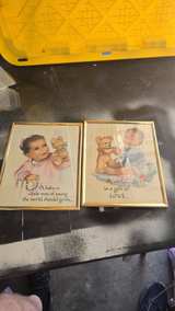 Home Interiors Vintage Baby Prints Set of 2 - Image 2