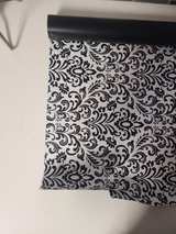 American Greetings Reversible Wrapping Paper, Black and Damask (175 sq. ft.) - Image 3