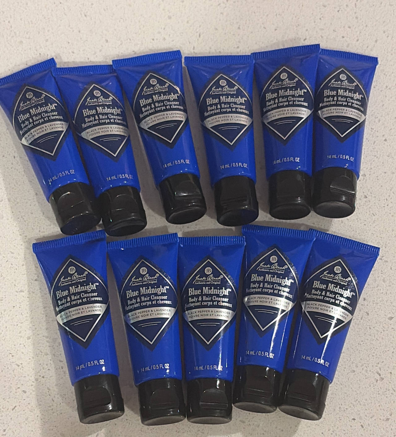 Jack Black Blue Midnight Body & Hair Cleanser 0.5 oz (11-Pack)