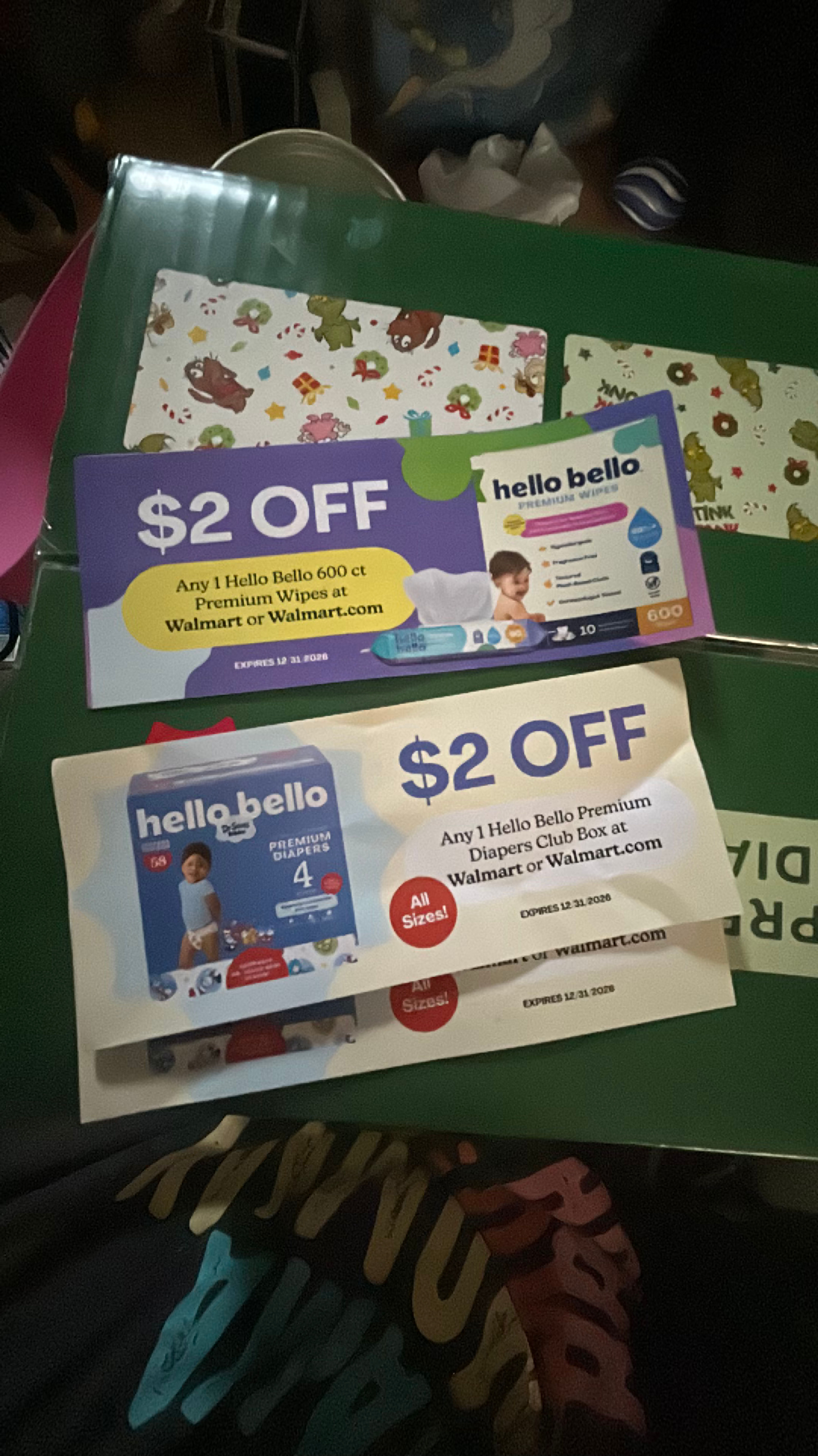 Hello Bello Grinch Diapers Infant Size 1 (8-12 lbs) - Image 2