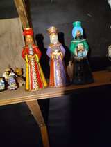 Vintage Hand-Painted Ceramic Three Wise Men Figurines - Image 2