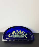 Camel Cobalt Blue Glass Half Moon Ashtray - Image 5