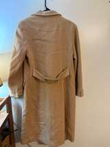 Vintage Camel Wool Double Breasted Overcoat projections - Image 3
