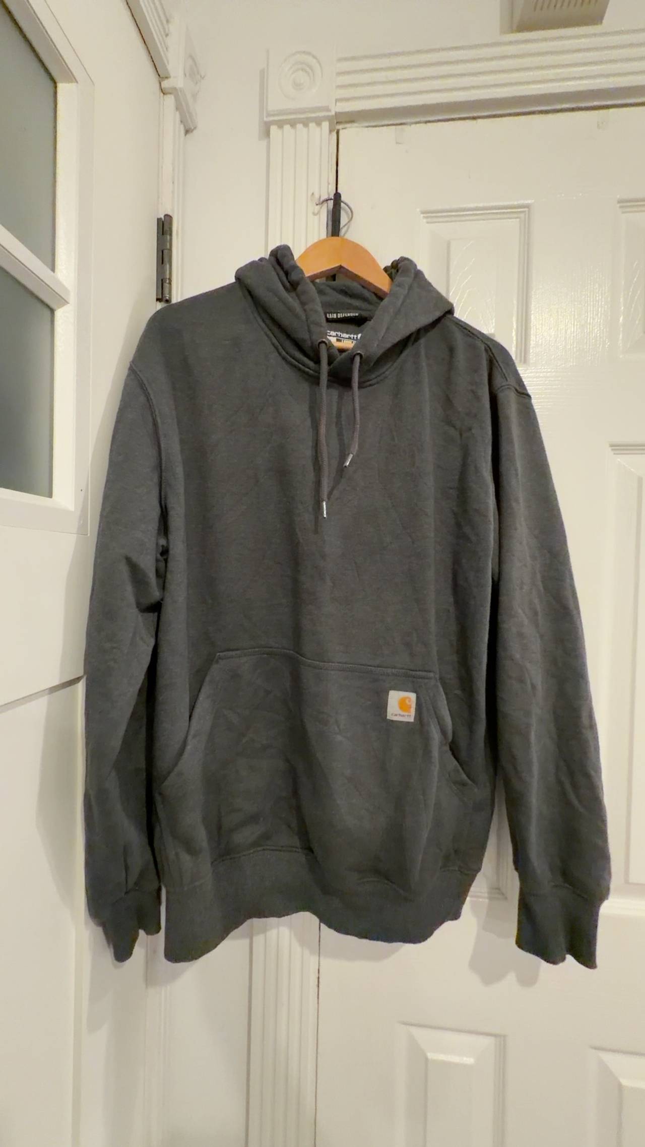 Carhartt Original Fit Heavyweight Hoodie Gray Rain Defender 