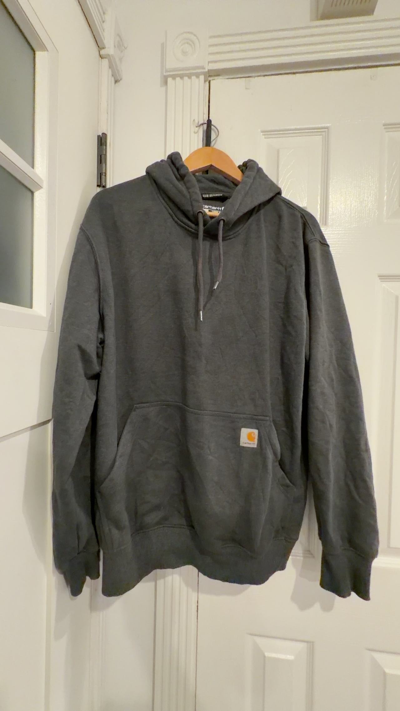 Carhartt Original Fit Heavyweight Hoodie Gray Rain Defender 