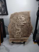 Mayan Aztec Stone Relief Plaque Decor - Image 2