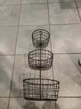 3-Tier Wire Market Basket Stand - Image 1