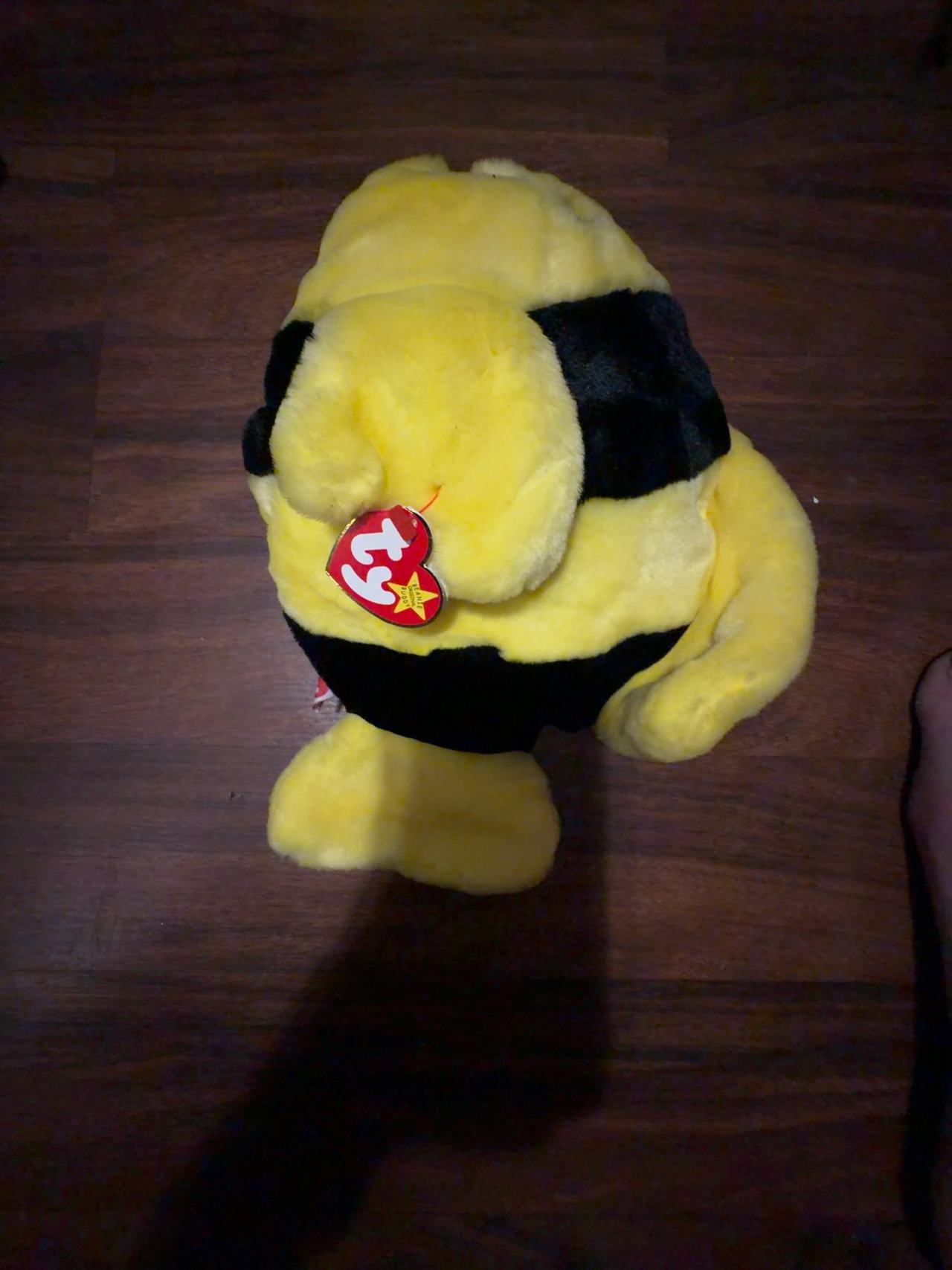 Ty Beanie Baby Bubbles the Fish Yellow & Black