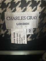 Charles Gray London Houndstooth Peplum Blazer 100%Wool - Image 6