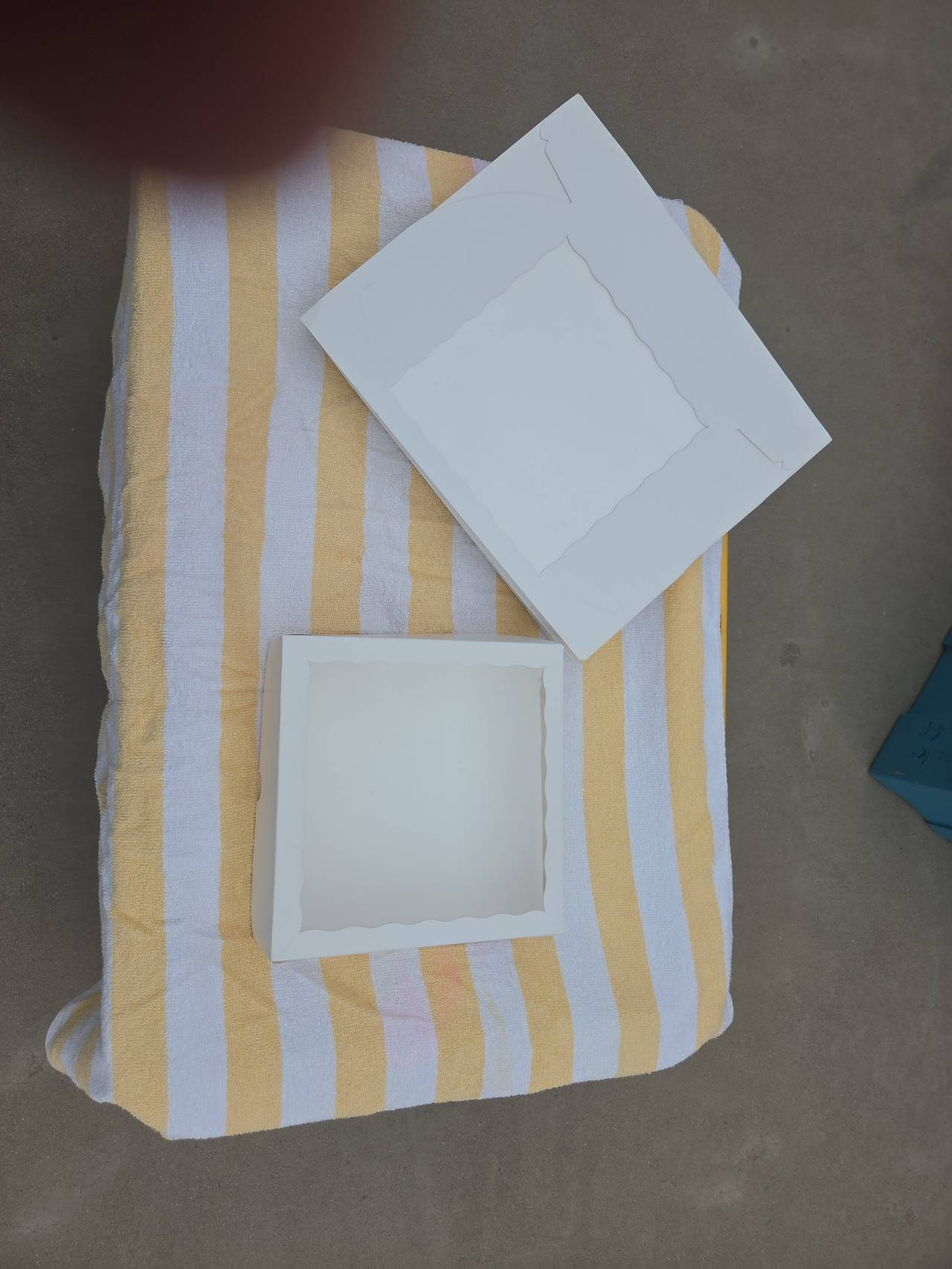 White Bakery Box with Scalloped Window