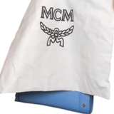 MCM Mini Pouchette Shoulder Bag in Blue Leather - Image 2