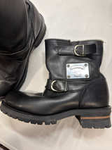 Karl Kani Men’s Black Leather Engineer Boots – Size US 11 (EU 45) - Image 1