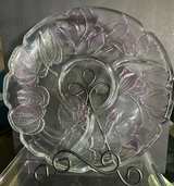Crystal Clear Studio; Casandra Sectional Tray/Hand Painted #323813 14" diameter - Image 1
