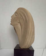 Austin Productions Art Deco Style Female Face Sculpture - Image 1