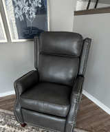 Barcalounger Jacobs Leather Wingback Recliner - Image 1