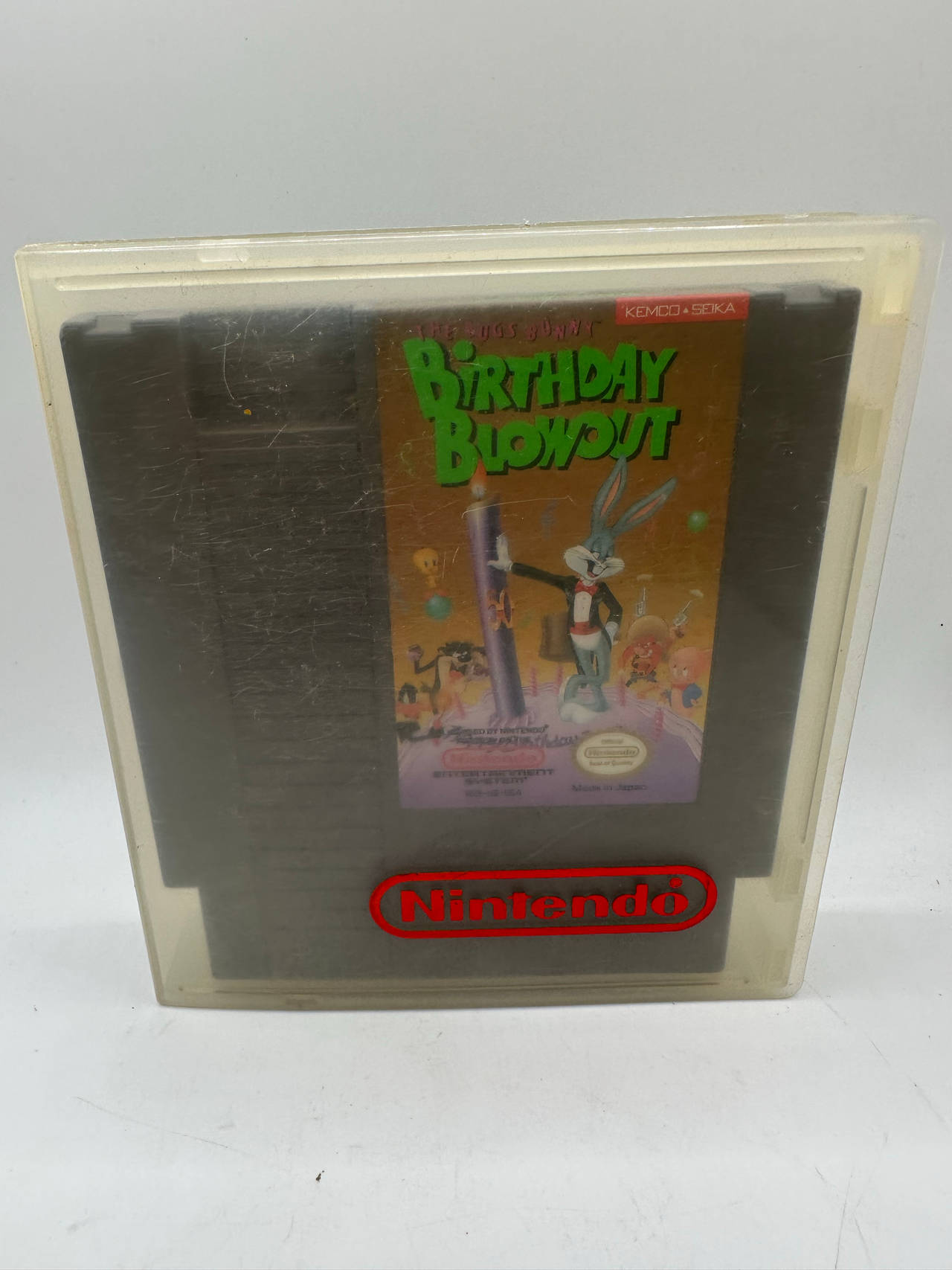 Bugs Bunny Birthday Blowout W/ Hard Case- Authentic, Tested - NES Bugs Bunny