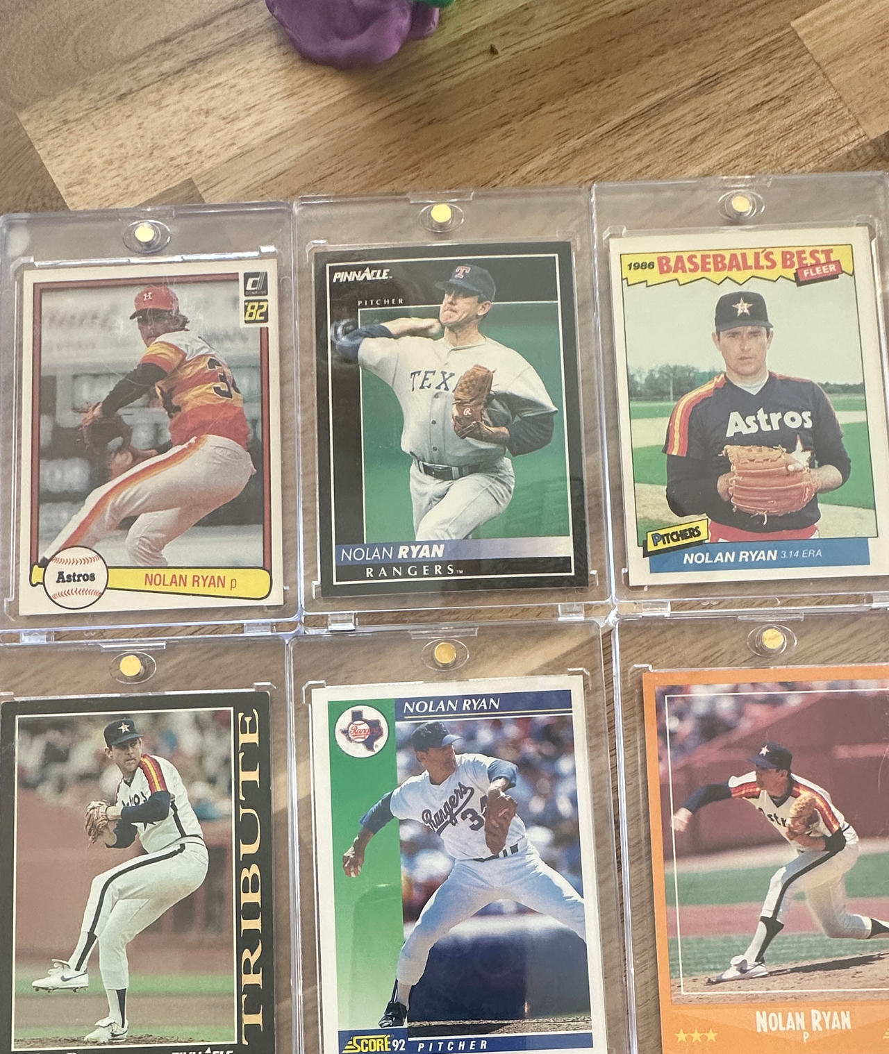Nolan Ryan Baseball Card Collection (6 Cards)