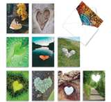 The Best Card Company - 10 Blank Heart Note Cards Boxed (4 x 5.12 Inch) - Image 1
