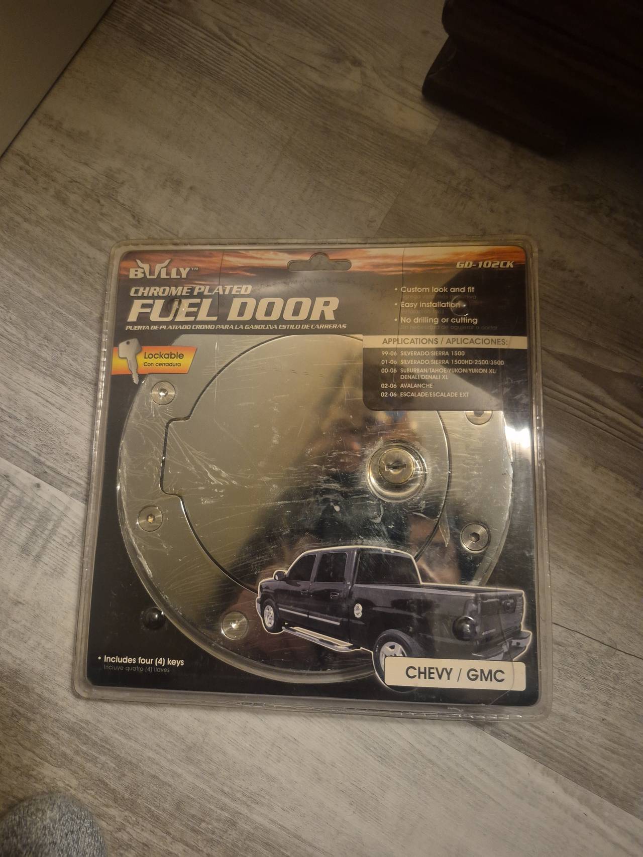 Bully GD-102CK Chrome Plated Fuel Door