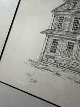 Bette L. Kunkel Signed Etching Indian King Tavern Haddonfield NJ 42/350 - Image 3