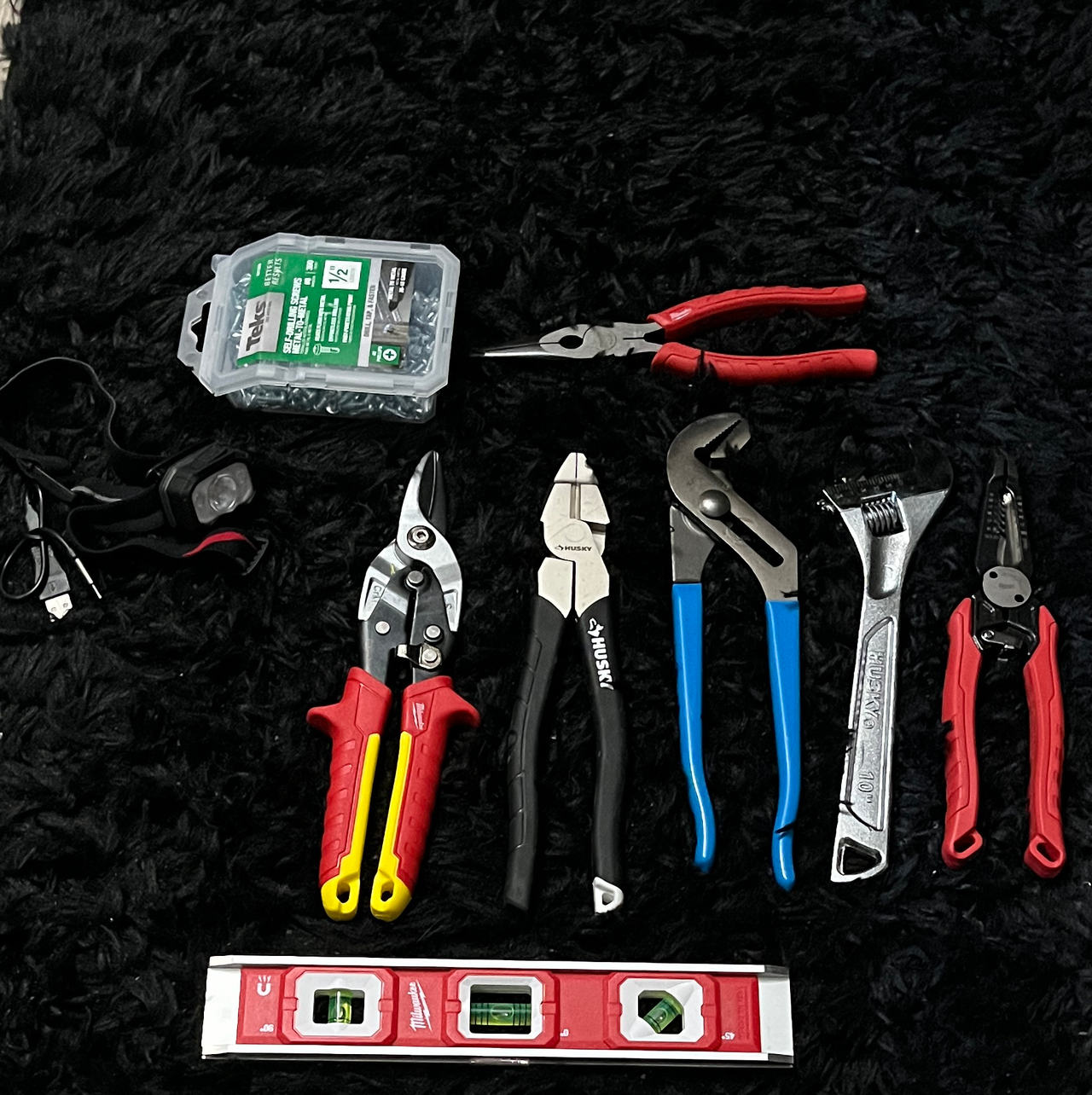 Assorted Hand Tool Lot with Milwaukee and Husky