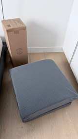 Olee Sleep Tri-Folding Memory Foam Mattress Topper Gray 4-Inch - Image 2