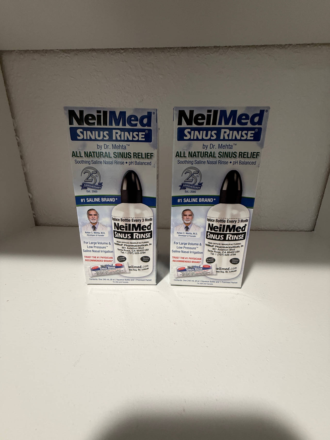 NeilMed Sinus Rinse Squeeze Bottle Kit x2

Expires 9/28/2029