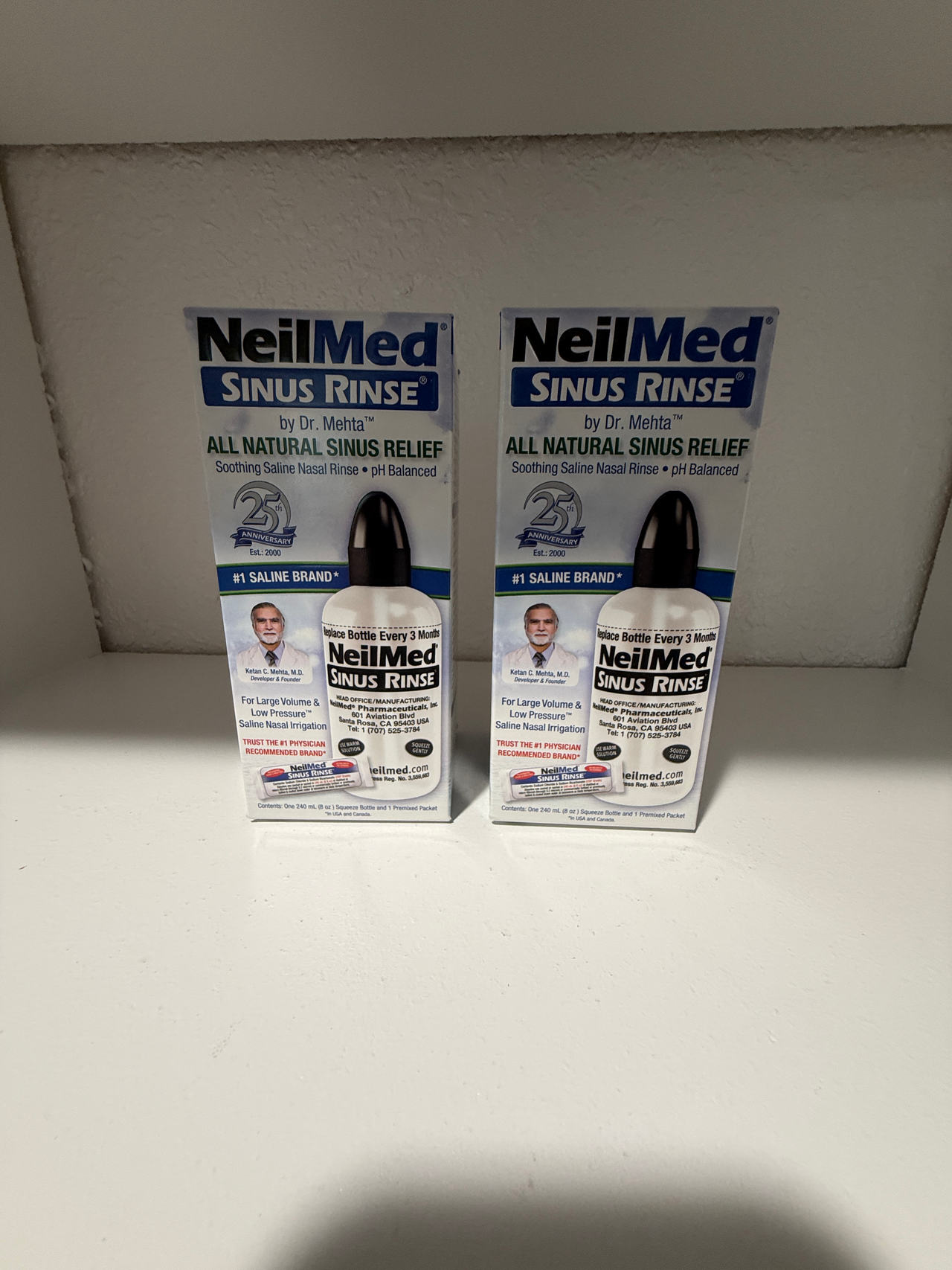NeilMed Sinus Rinse Squeeze Bottle Kit x2

Expires 9/28/2029