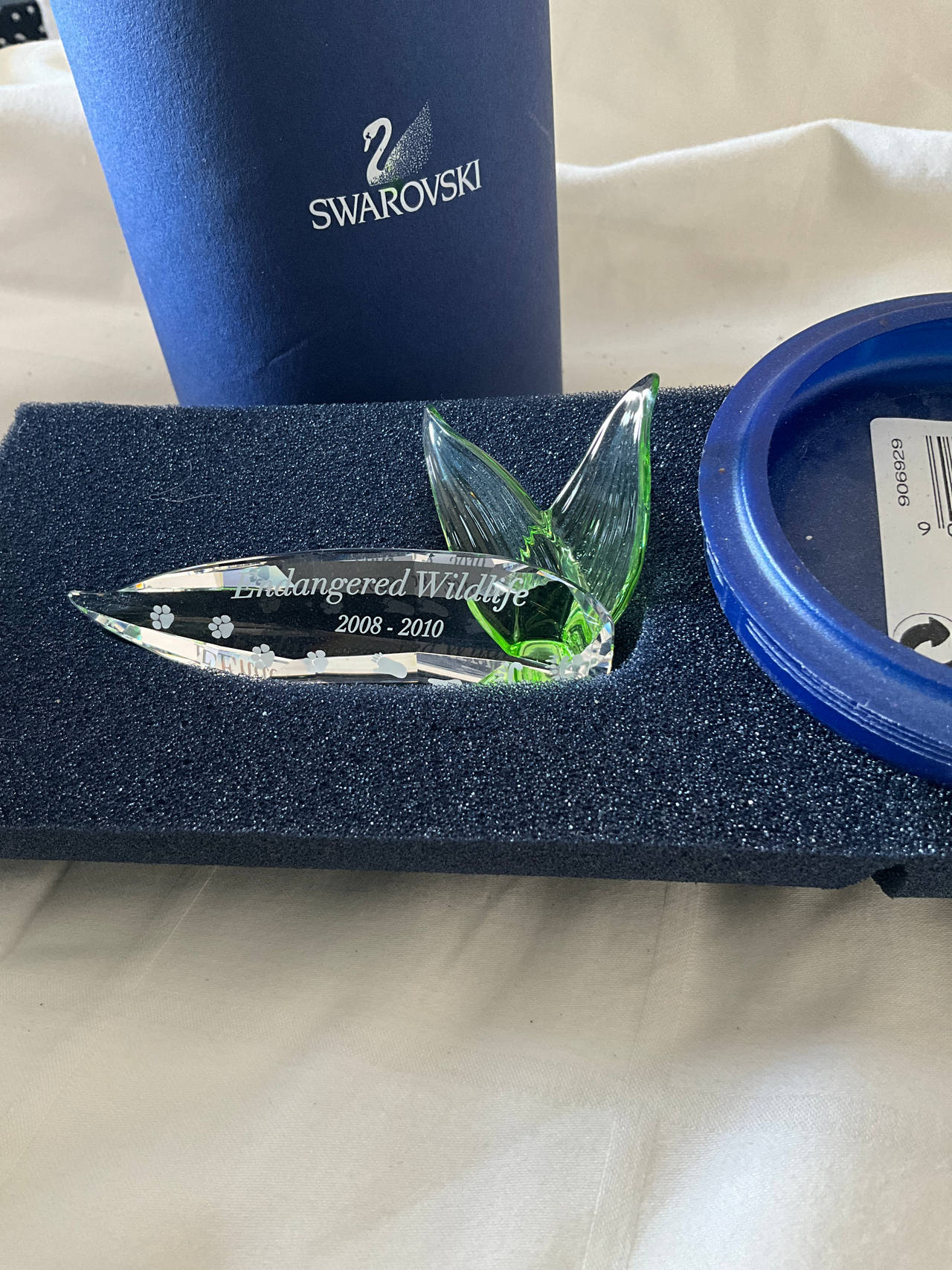 Swarovski Endangered Wildlife Leaf Plaque