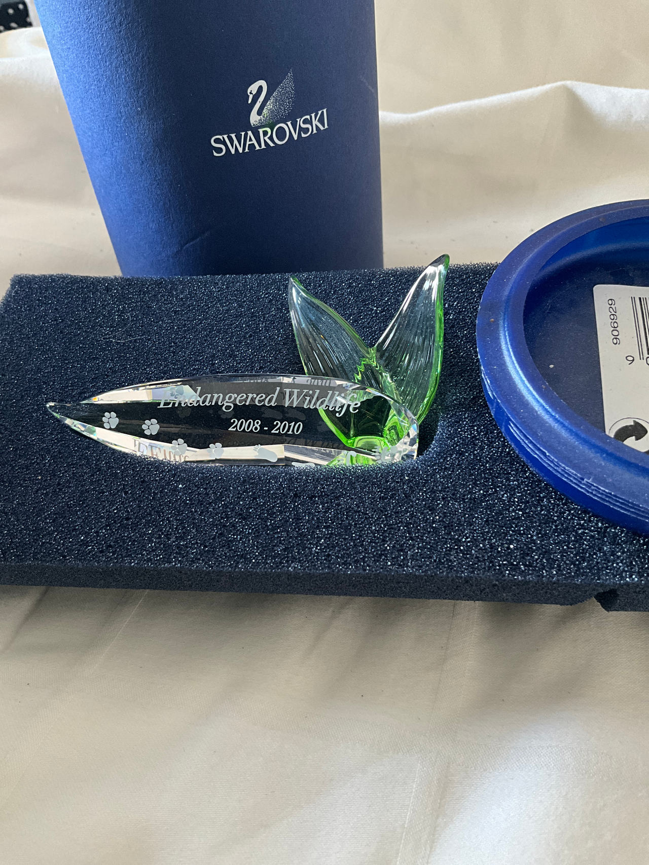 Swarovski Endangered Wildlife Leaf Plaque