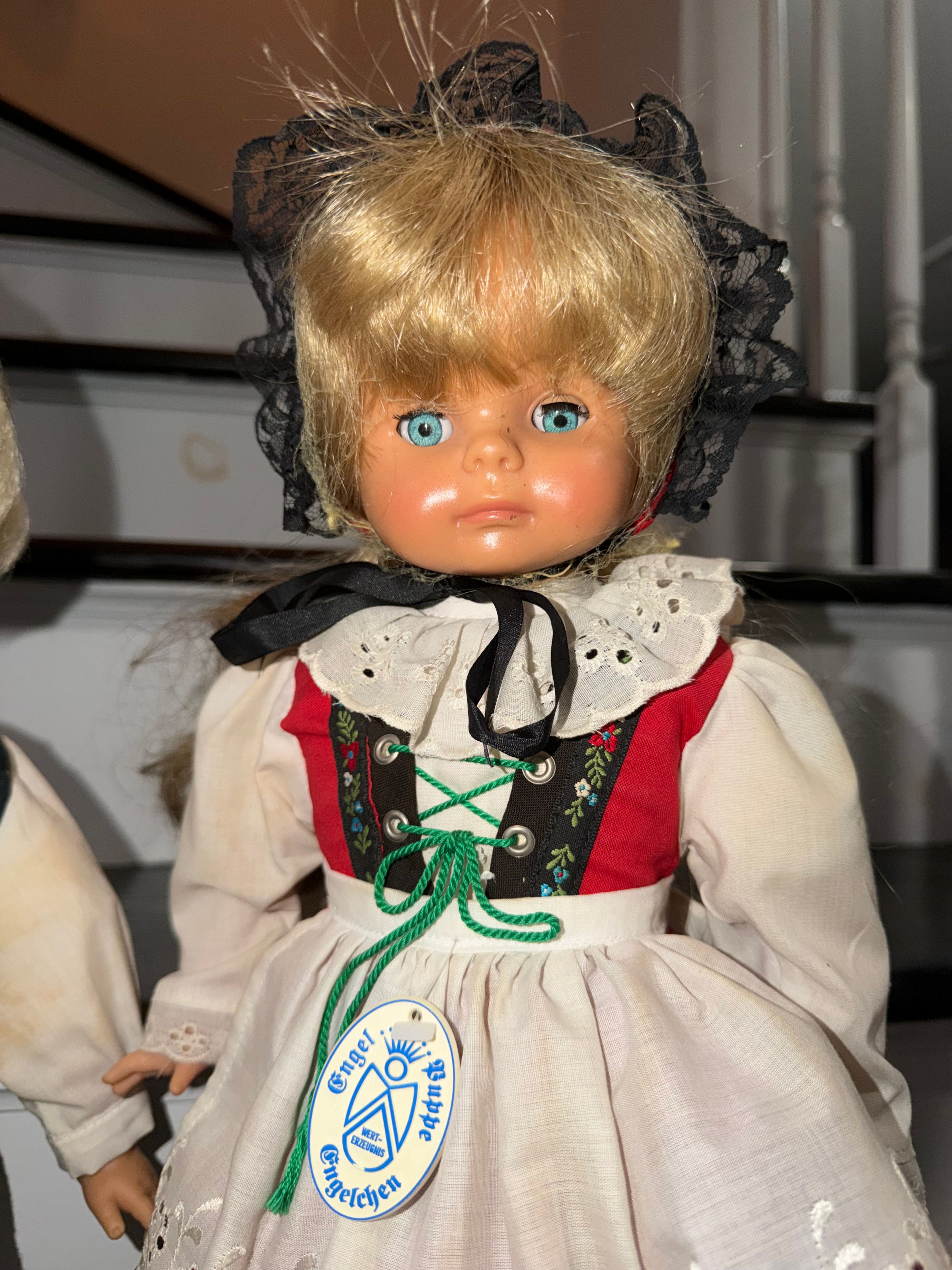 Engel Puppe German Dolls Boy & Girl Made in Germany Lot Set Collection - Image 2