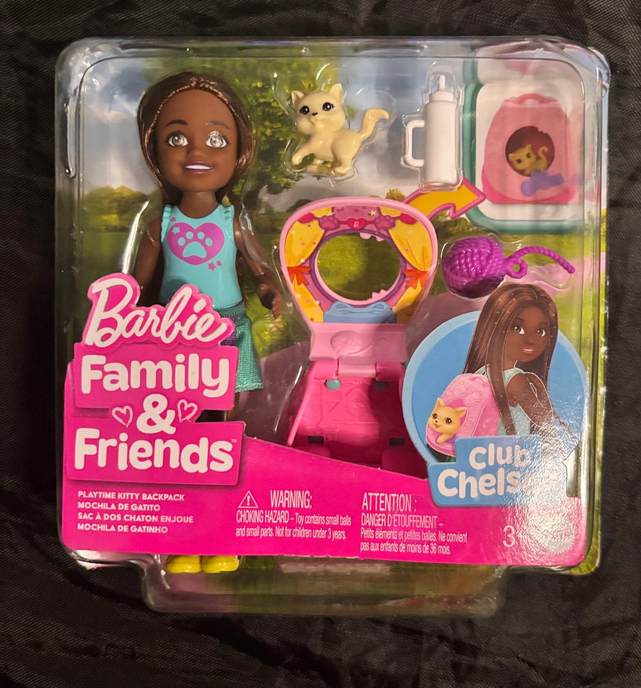 Barbie Family & Friends Club Chelsea Playtime Kitty Backpack