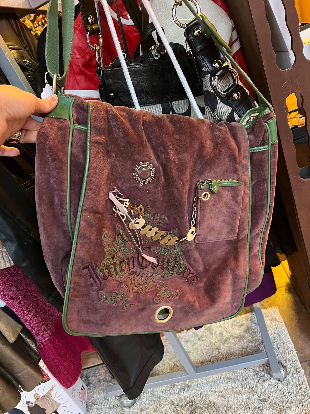 Juicy Couture Velour Messenger Bag