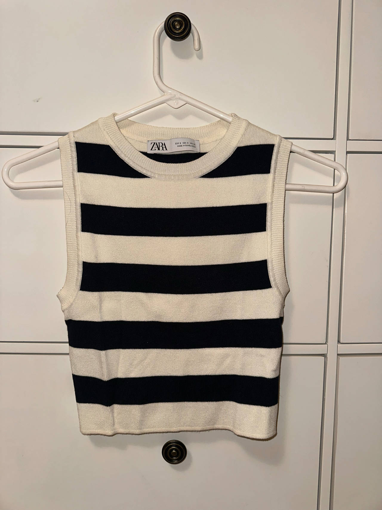 Zara Striped Knit Tank Top