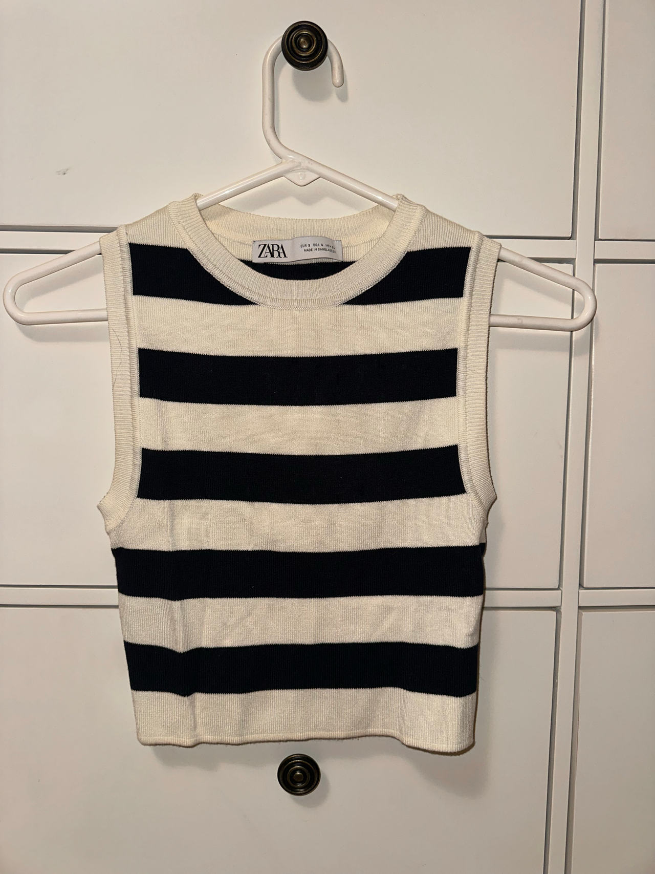 Zara Striped Knit Tank Top