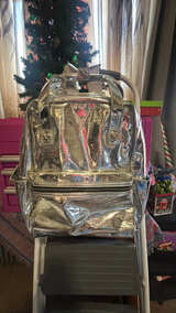 Disney Mickey Mouse Silver Metallic Backpack - Image 2
