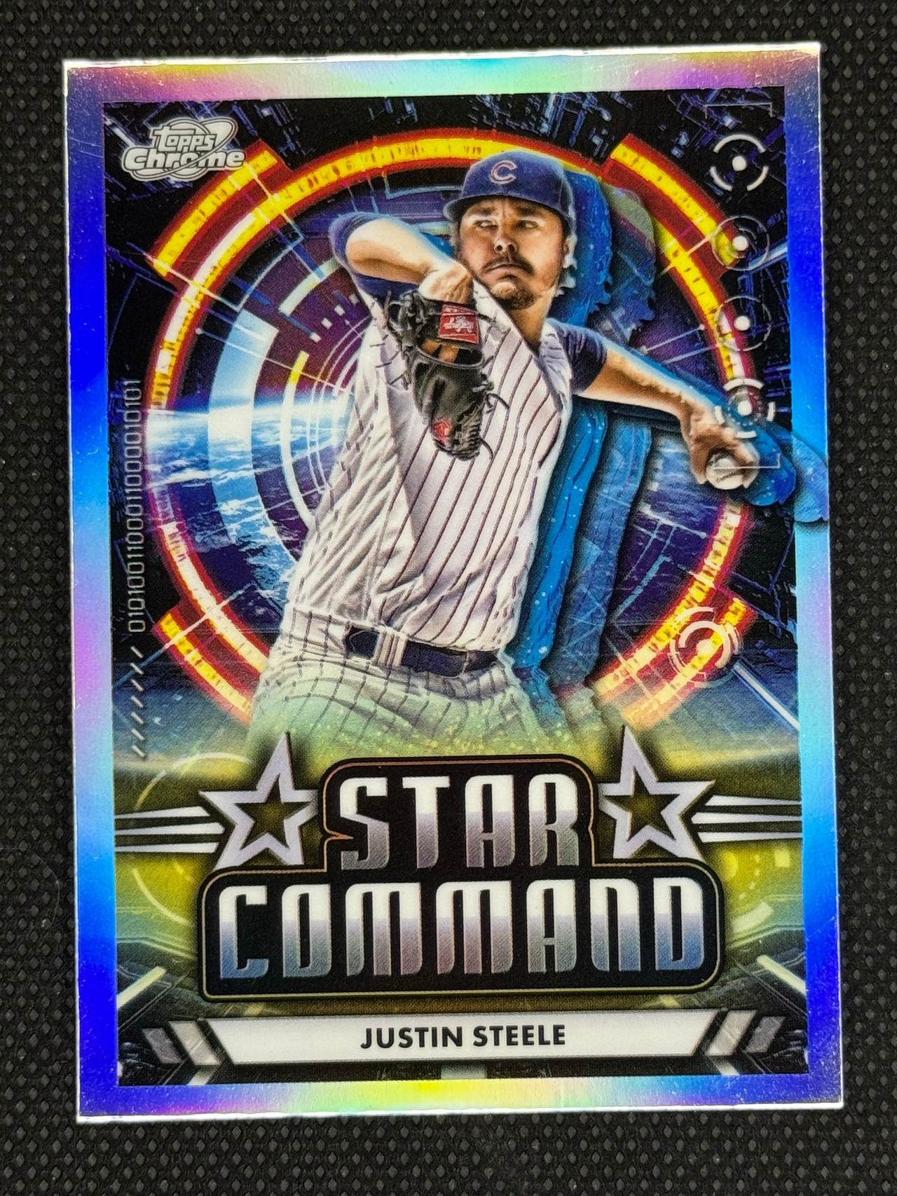 Topps Chrome Star Command Justin Steele Baseball Card