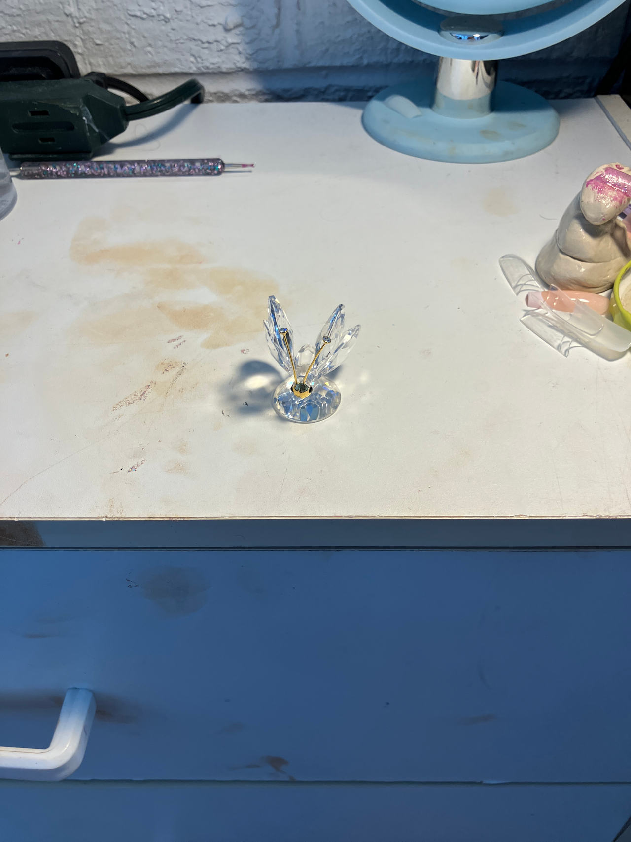 Crystal butterfly figurine