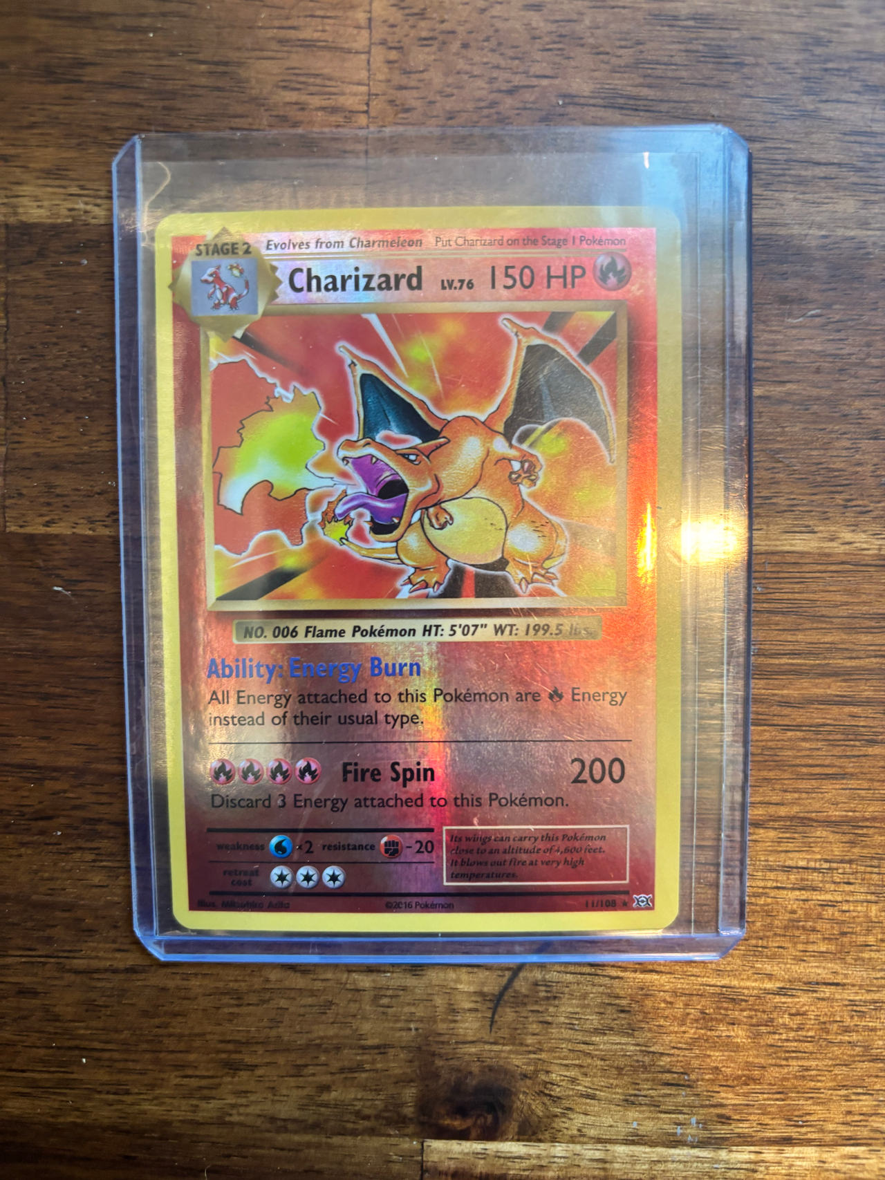 Pokémon TCG Charizard XY Evolutions 11/108 Holo Rare
